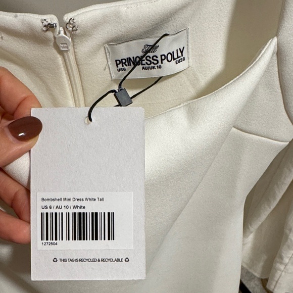 Princess Polly White Sleeveless Mini Dress - Picture 2 of 2